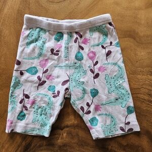 Girls Tea Collection Lavender Alligator & Floral Print Shorts Size 5